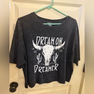 Buckle Black Dream On Dreamer Crop Top